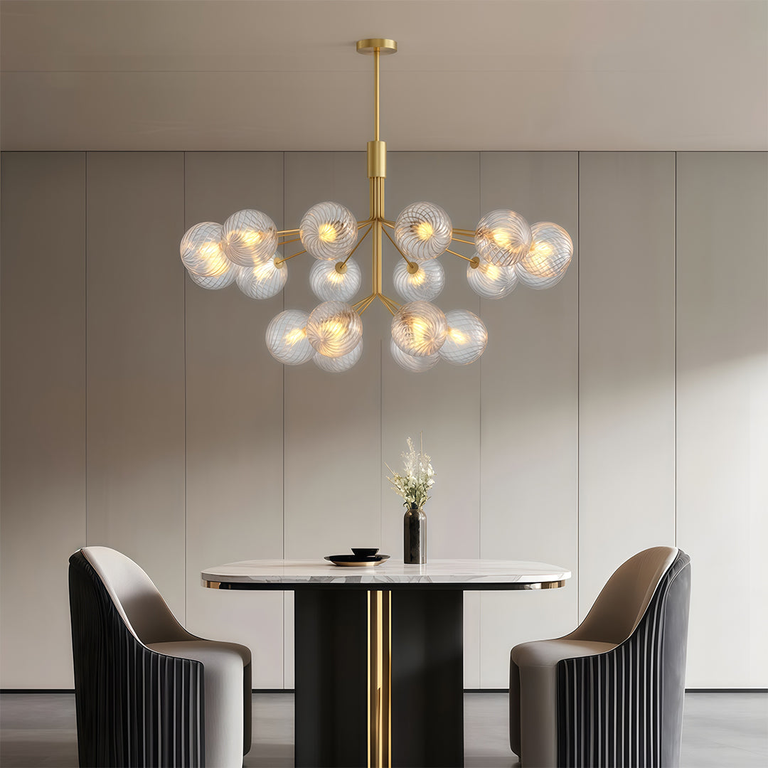 WINDSOR COPPER GLASS DRAPED CEILING LANTERN