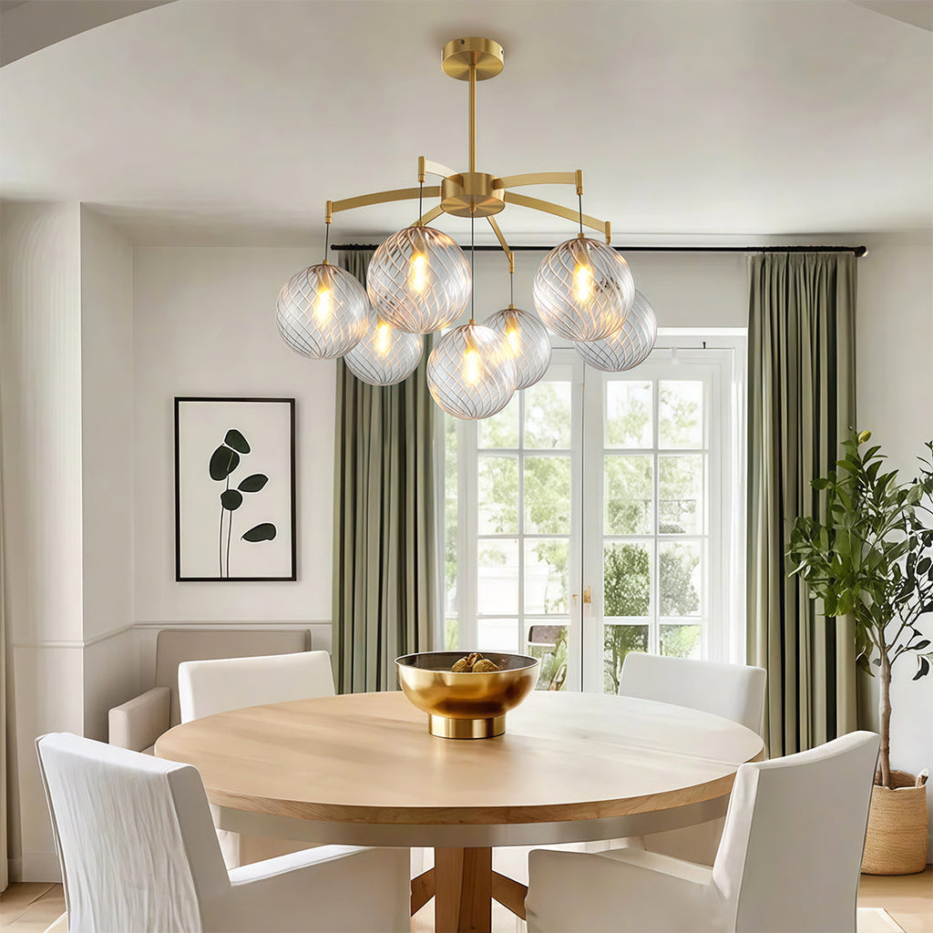FENWICK COPPER ORB CEILING LUMINAIRE