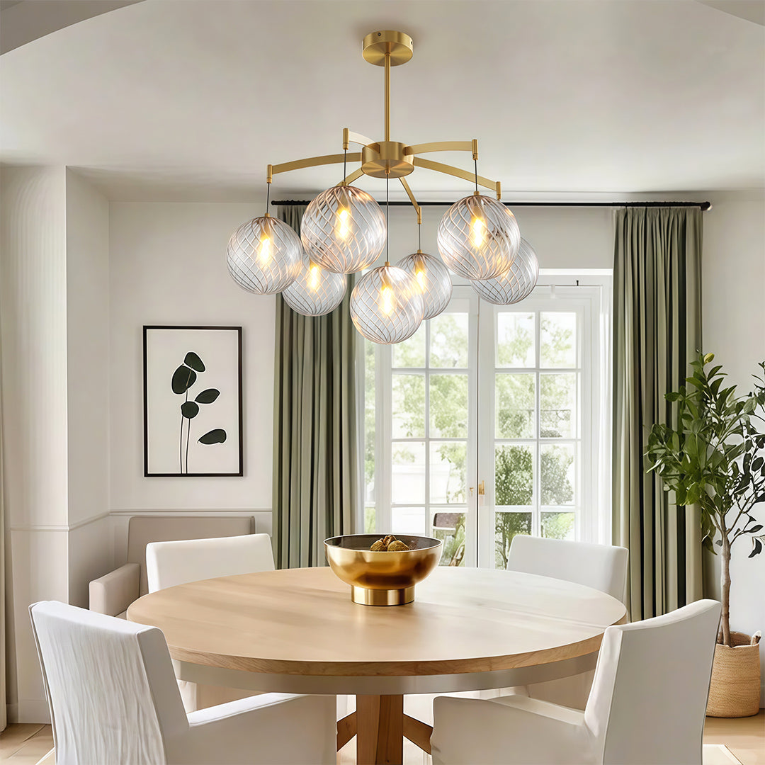 FENWICK COPPER ORB CEILING LUMINAIRE