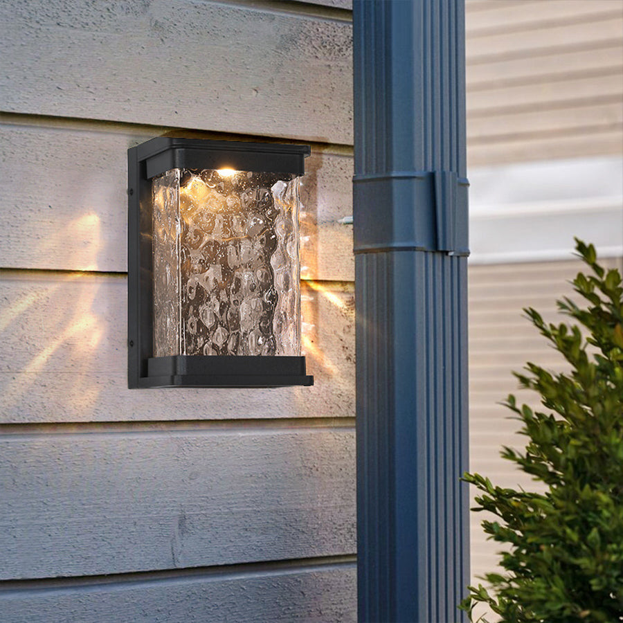 WINDSOR ALUMINUM RECTANGULAR OUTDOOR LIGHTING FIXTURE, WEATHER-RESISTANT