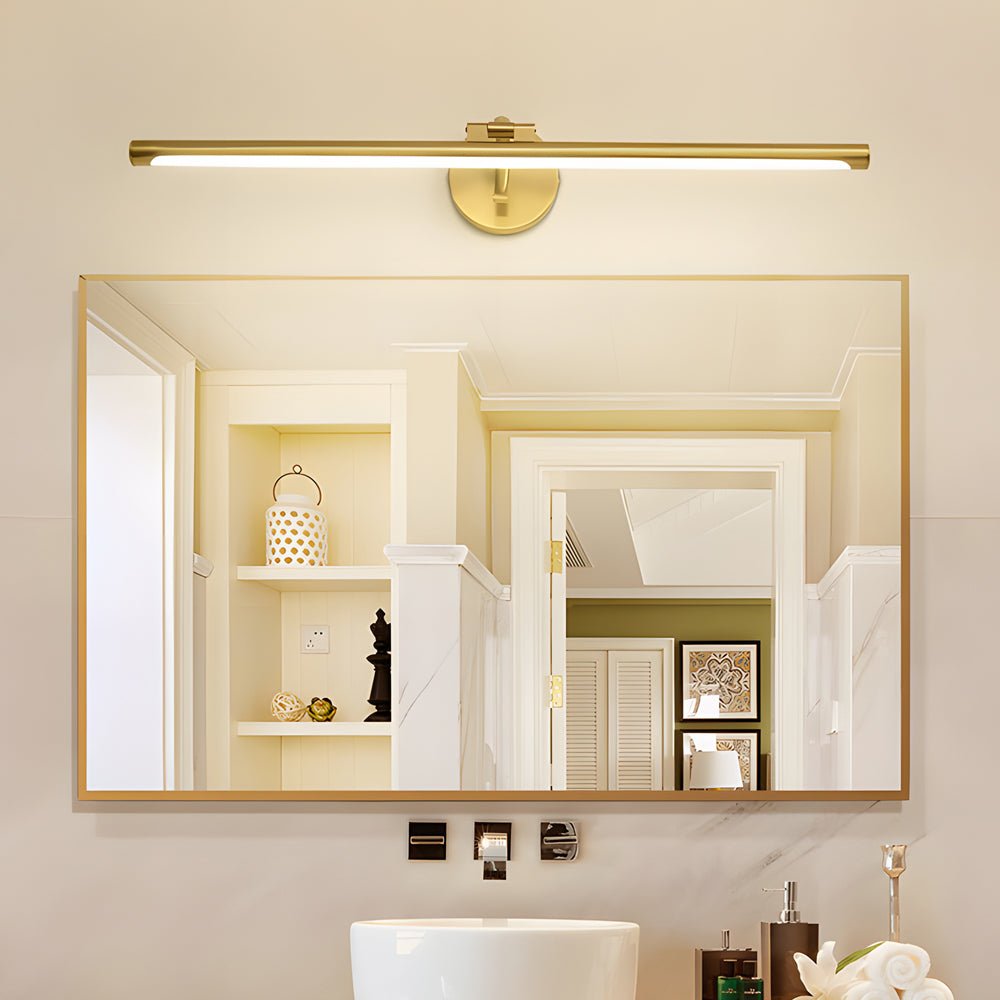 CHATHAM COPPER ROTATING LED MIRROR LIGHTING BAR