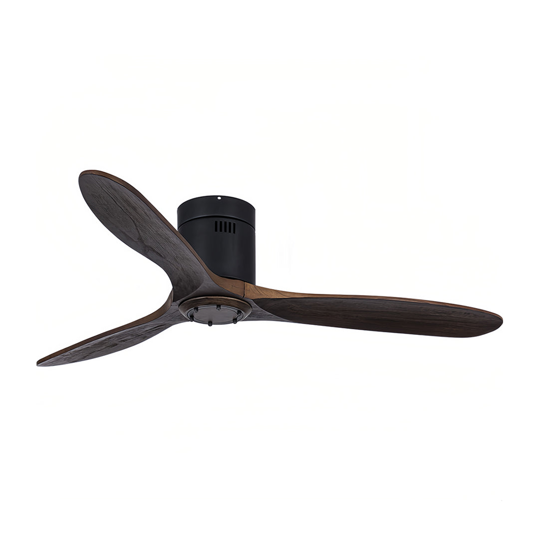 THORNBURY OAK TRIO CEILING FAN WITH LED ILLUMINATION AND REMOTE CONTROL