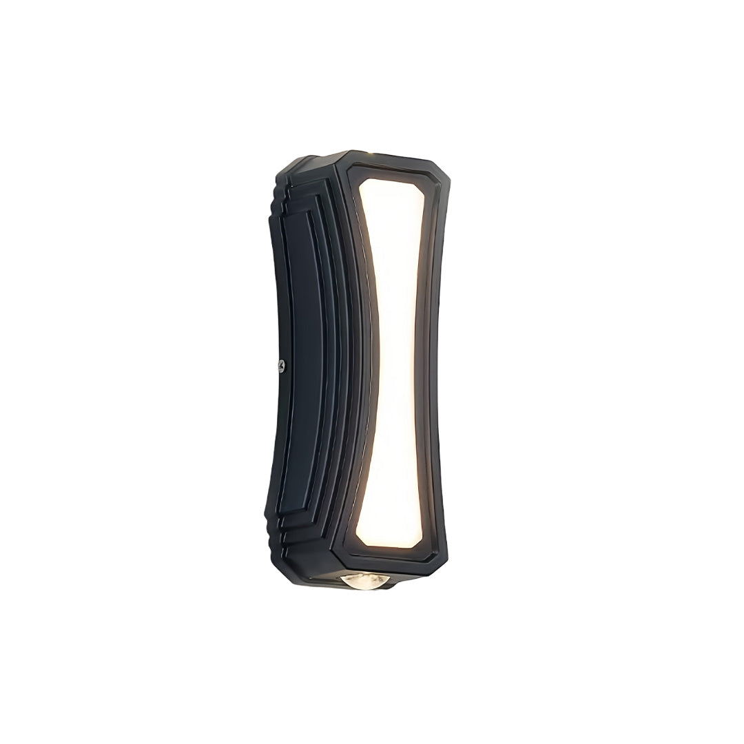 RAVENSHIRE BLACK GEOMETRIC OUTDOOR WALL LANTERN