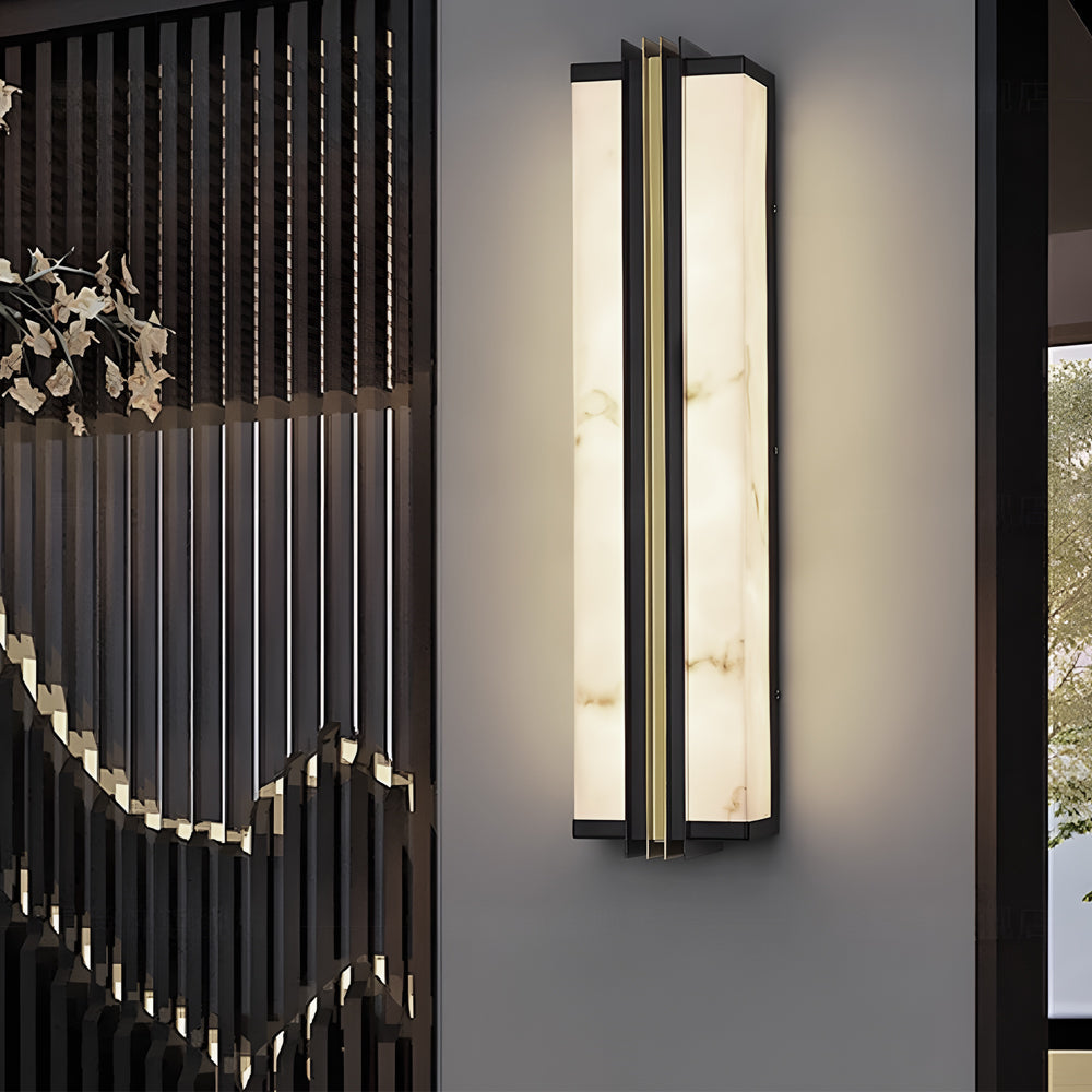 WINDSOR HEIGHTS MODERN VERTICAL BLACK LED WALL SCONCE