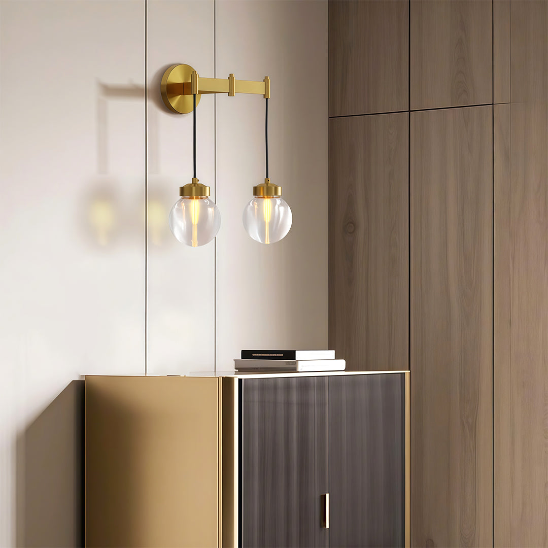 LANCASTER CRYSTAL WALL SCONCE