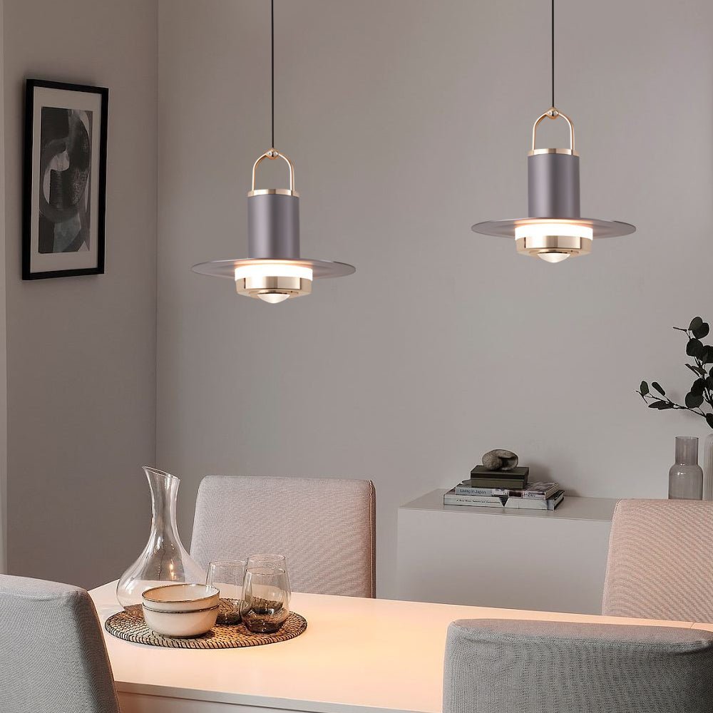 WINTERBOURNE METAL FRAME GLASS PENDANT LANTERN