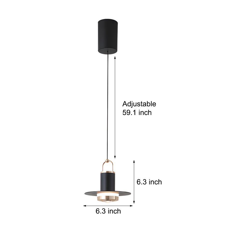 WINTERBOURNE METAL FRAME GLASS PENDANT LANTERN