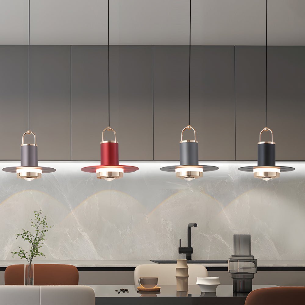 WINTERBOURNE METAL FRAME GLASS PENDANT LANTERN