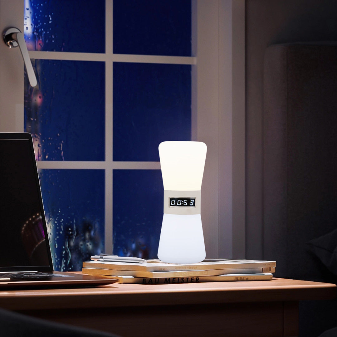 WINDSOR HOURGLASS ILLUMINATION TABLE LAMP WITH GRAVITY SENSOR