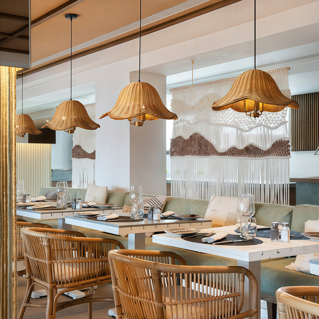 WINCHESTER WOVEN RATTAN CEILING LANTERN