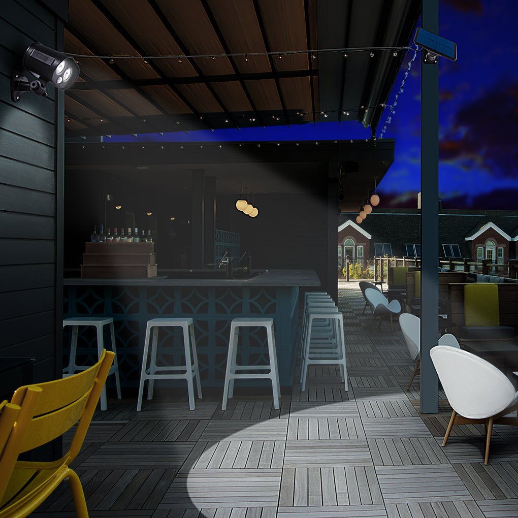 WINTERSLOW SOLAR-POWERED ADJUSTABLE OUTDOOR WALL SCONCE