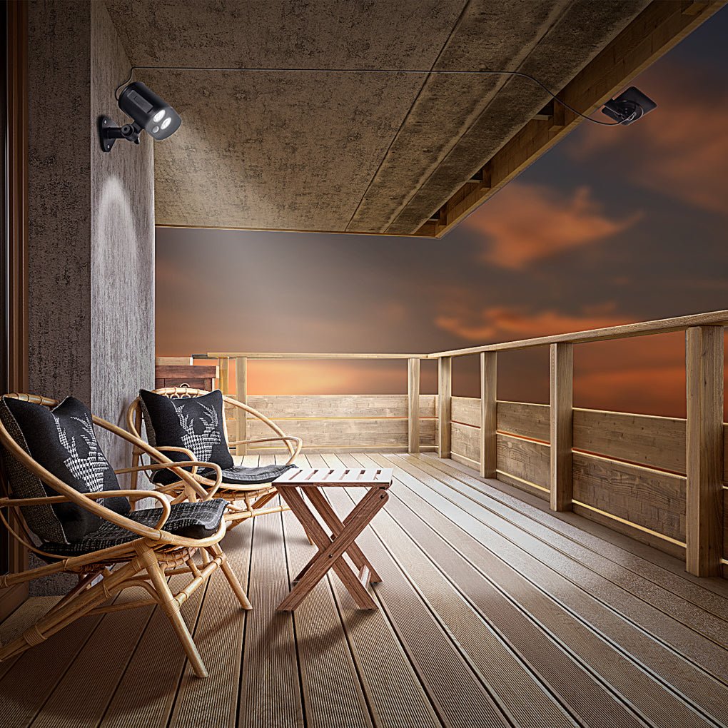 WINTERSLOW SOLAR-POWERED ADJUSTABLE OUTDOOR WALL SCONCE