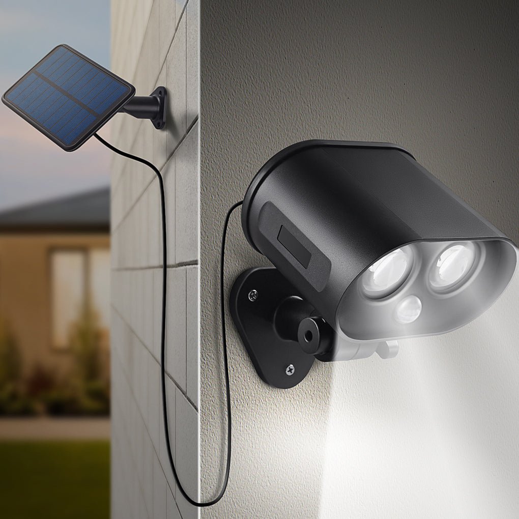 WINTERSLOW SOLAR-POWERED ADJUSTABLE OUTDOOR WALL SCONCE