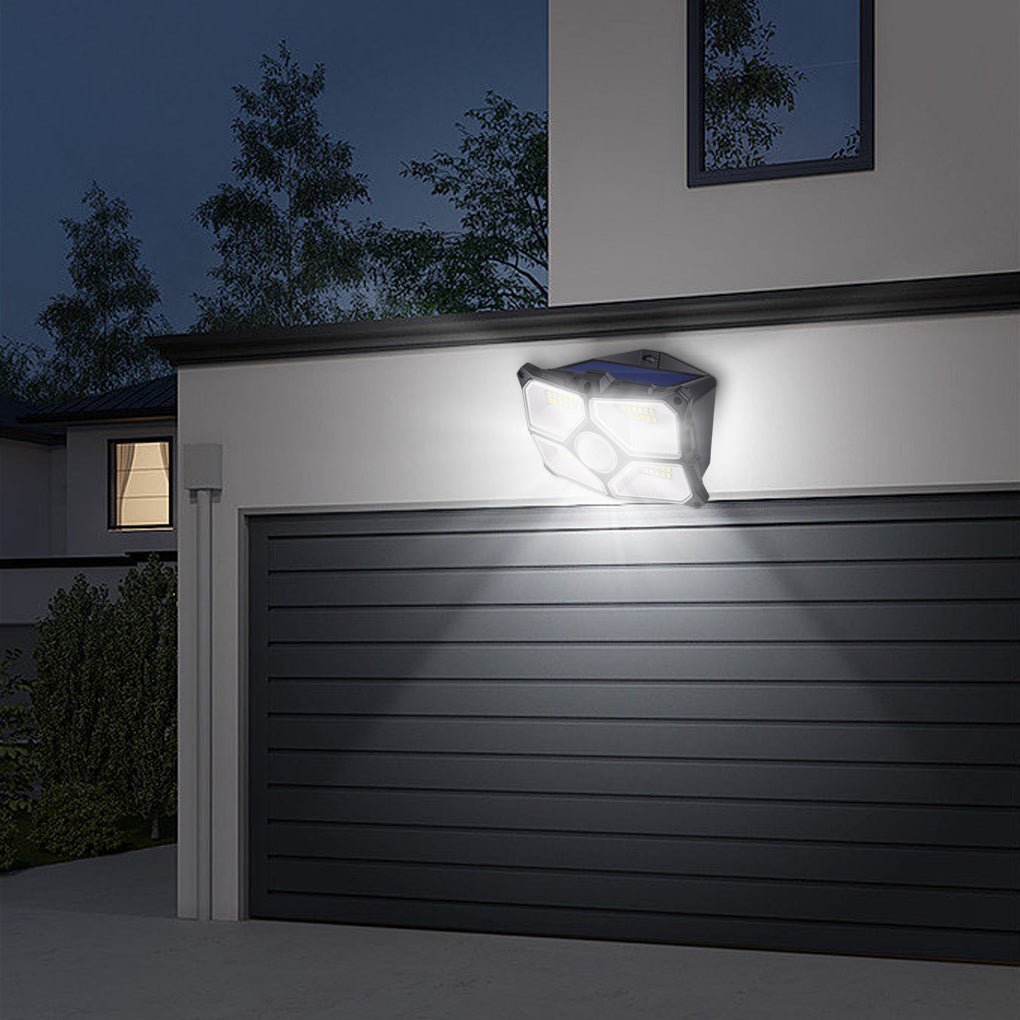 WINTERBOURNE SOLAR-POWERED MOTION DETECTION WALL LANTERN, WATER-RESISTANT GARDEN SCONCE