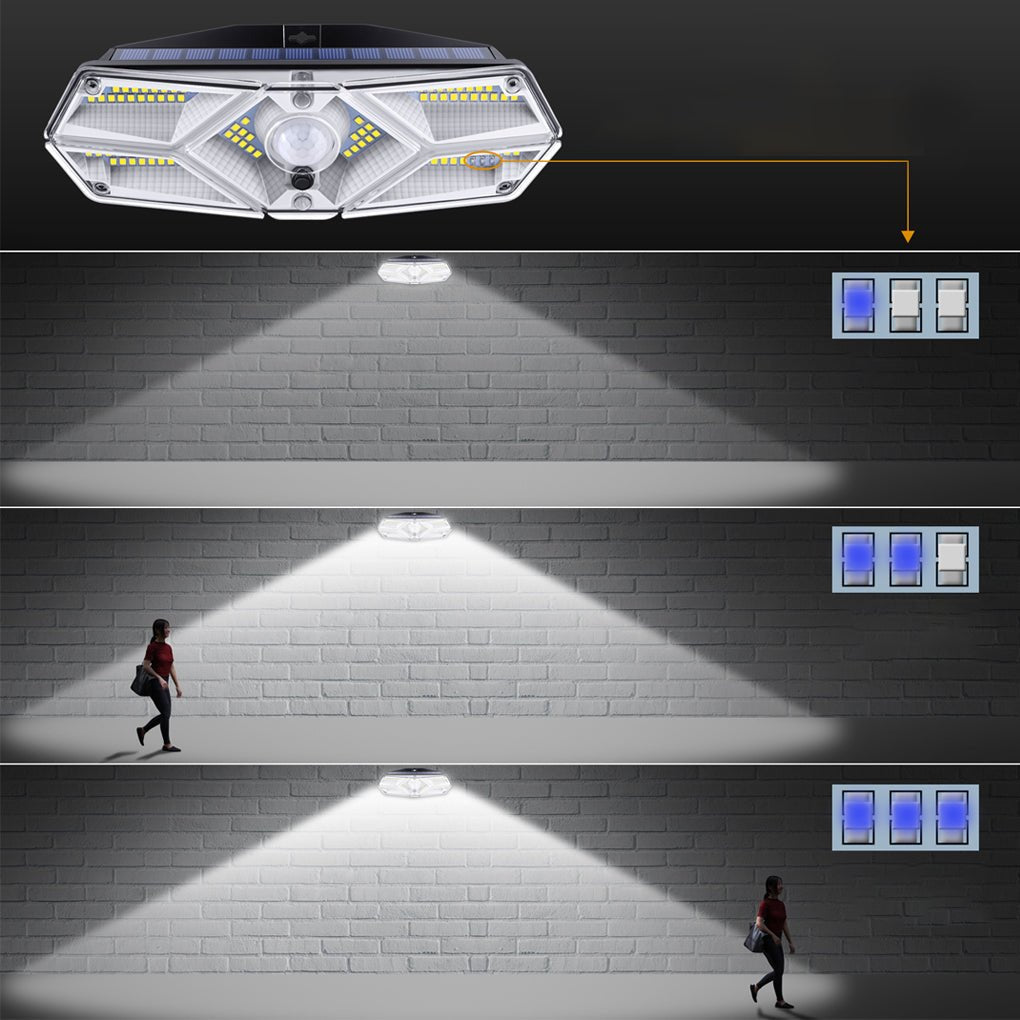 THORNBURY SOLAR-POWERED MOTION-ACTIVATED OUTDOOR WALL SCONCE