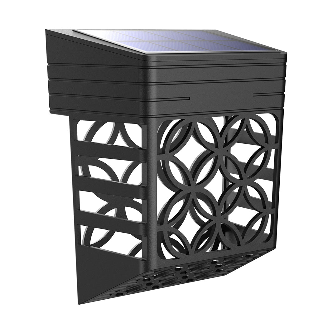 CHESTERFIELD SOLAR-POWERED FENCE WALL LANTERN