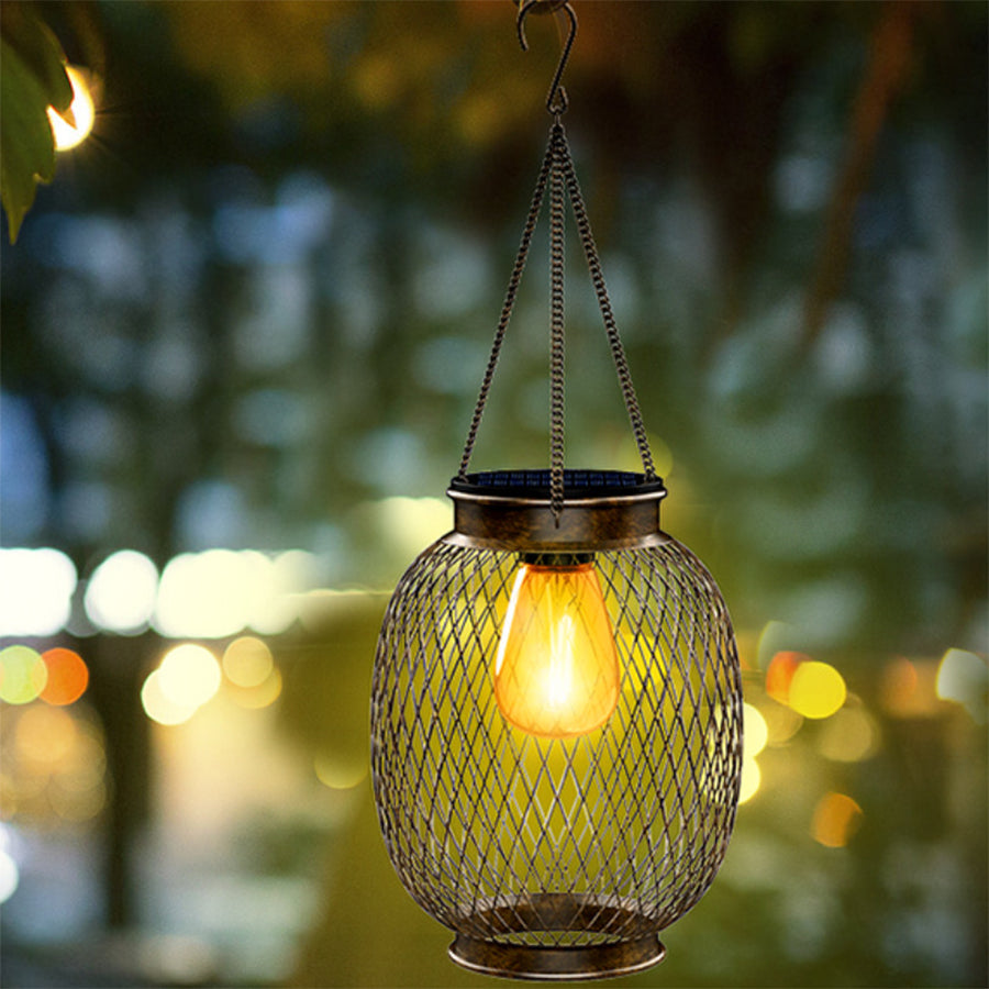 BRAMBLETON SOLAR MESH LANTERN HANGING LIGHTS