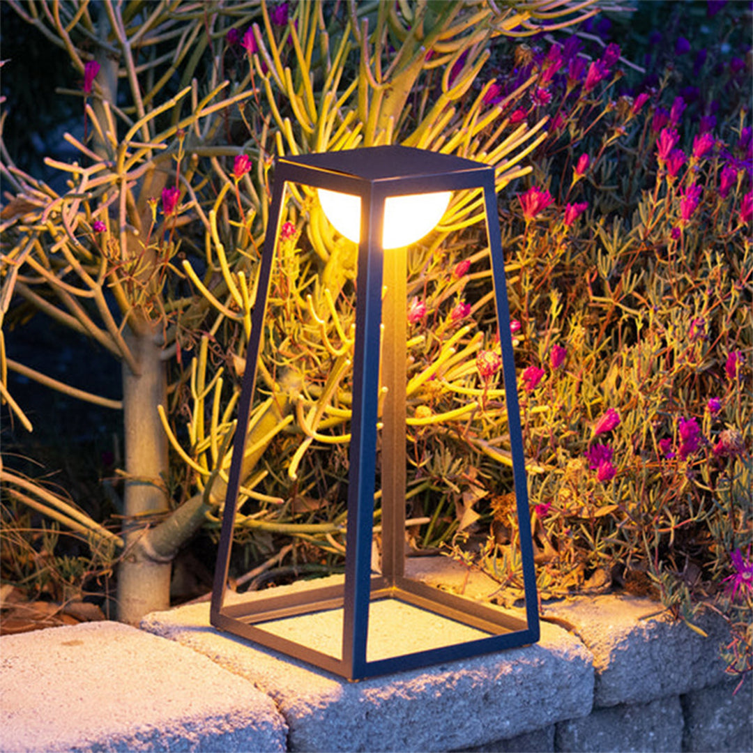 WINTHROP METAL OUTDOOR LANTERN WITH WATER-RESISTANT DESIGN
