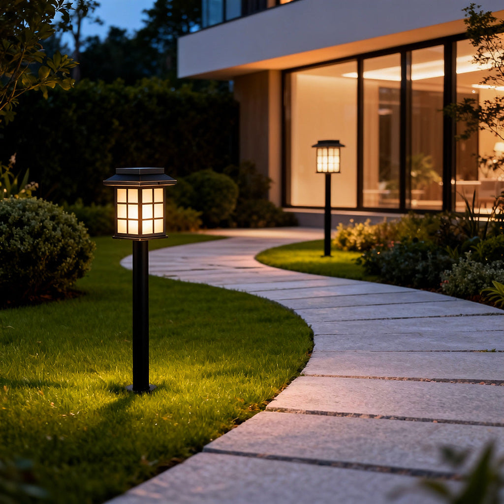 BRIDGEBROOK SOLAR GROUND LANTERN WITH INTEGRATED LED ILLUMINATION