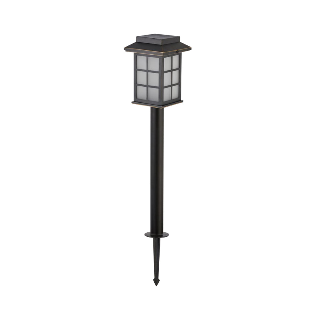 BRIDGEBROOK SOLAR GROUND LANTERN WITH INTEGRATED LED ILLUMINATION