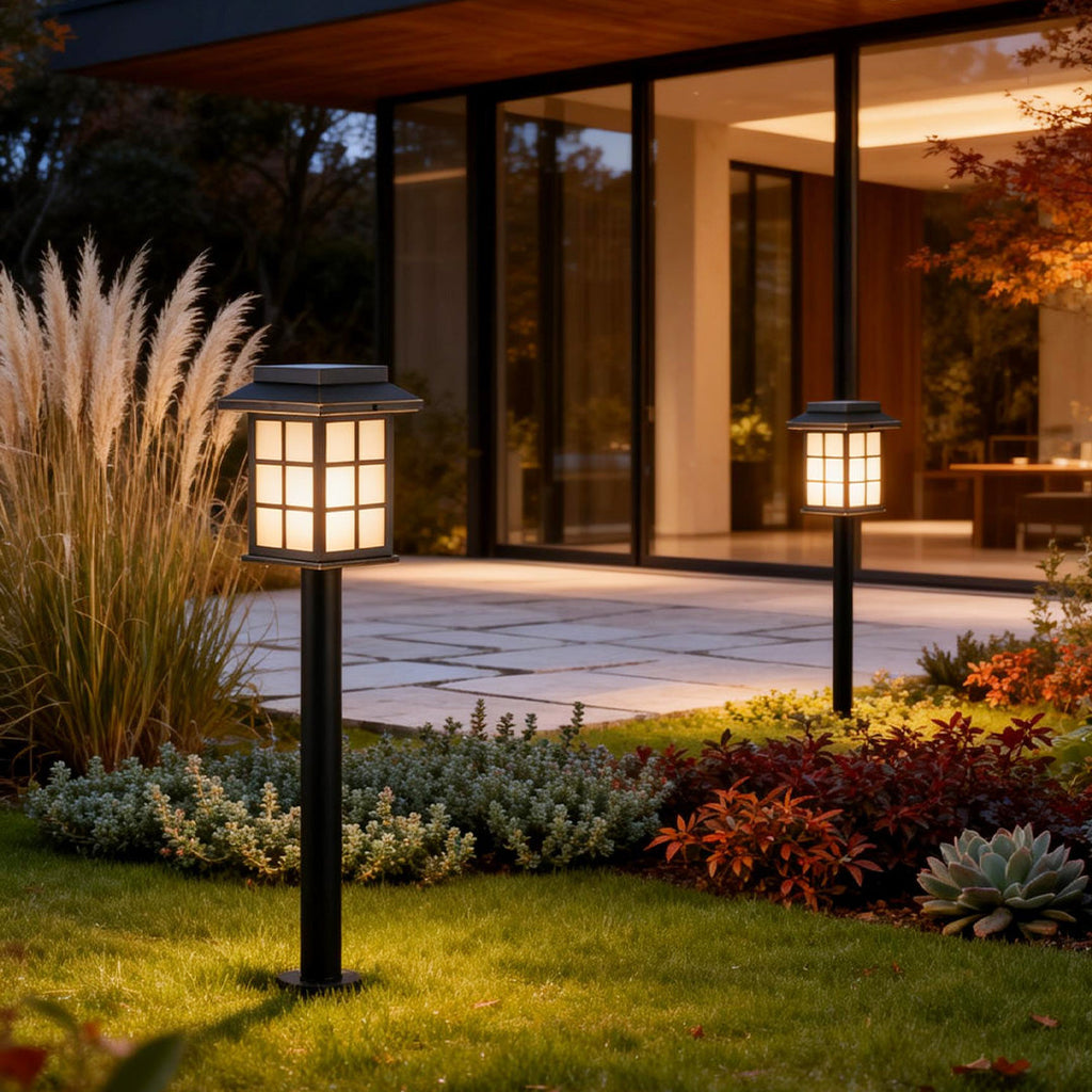 BRIDGEBROOK SOLAR GROUND LANTERN WITH INTEGRATED LED ILLUMINATION