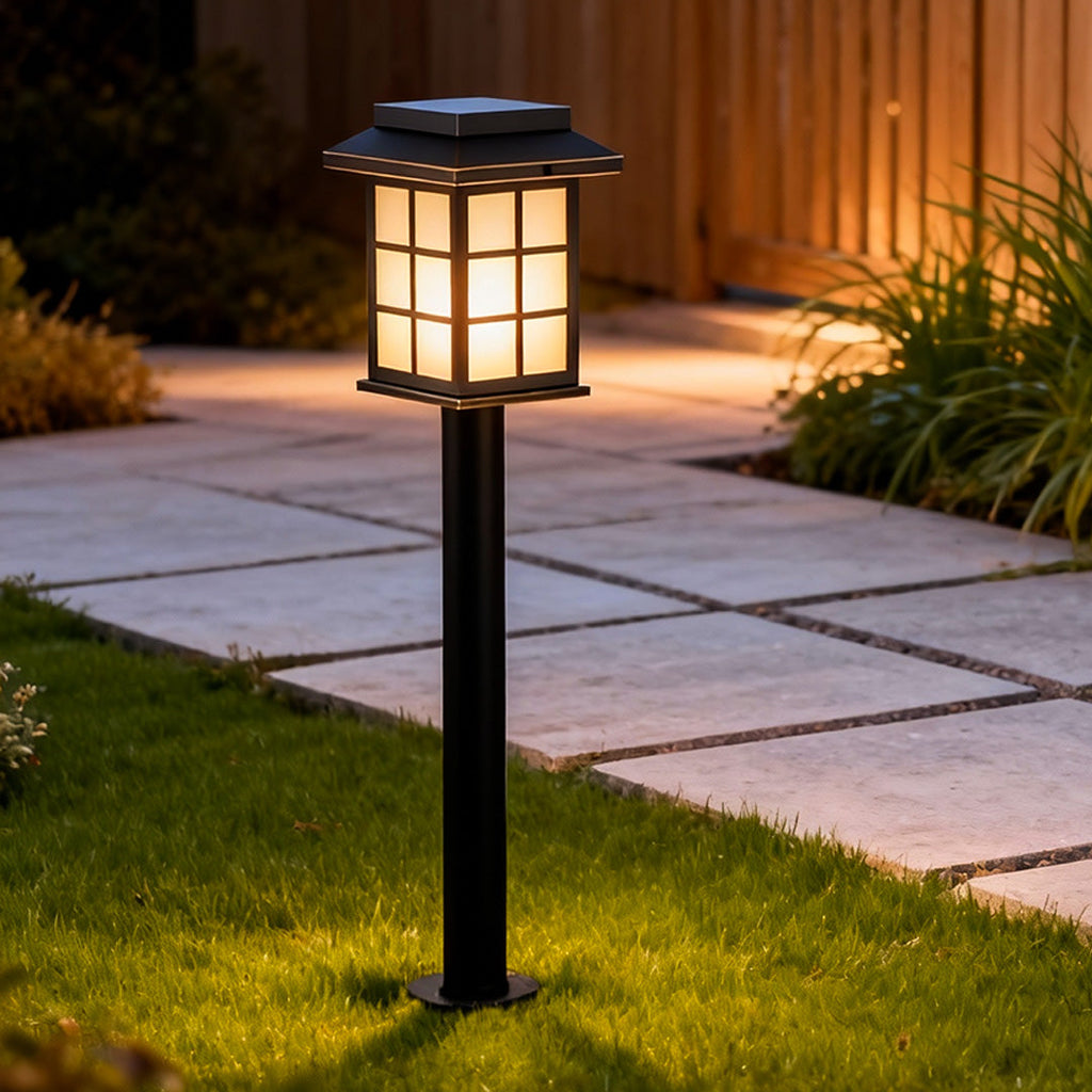 BRIDGEBROOK SOLAR GROUND LANTERN WITH INTEGRATED LED ILLUMINATION