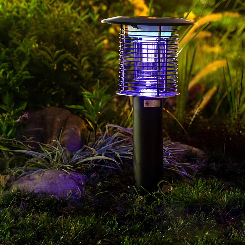 CHARLESTON PURPLE GLOW SOLAR INSECT TRAP LANTERN