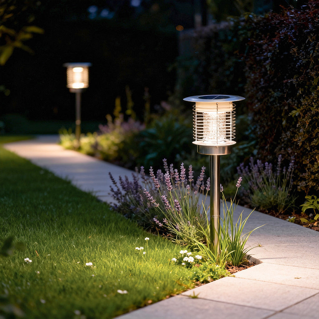 CHARLESTON PURPLE GLOW SOLAR INSECT TRAP LANTERN
