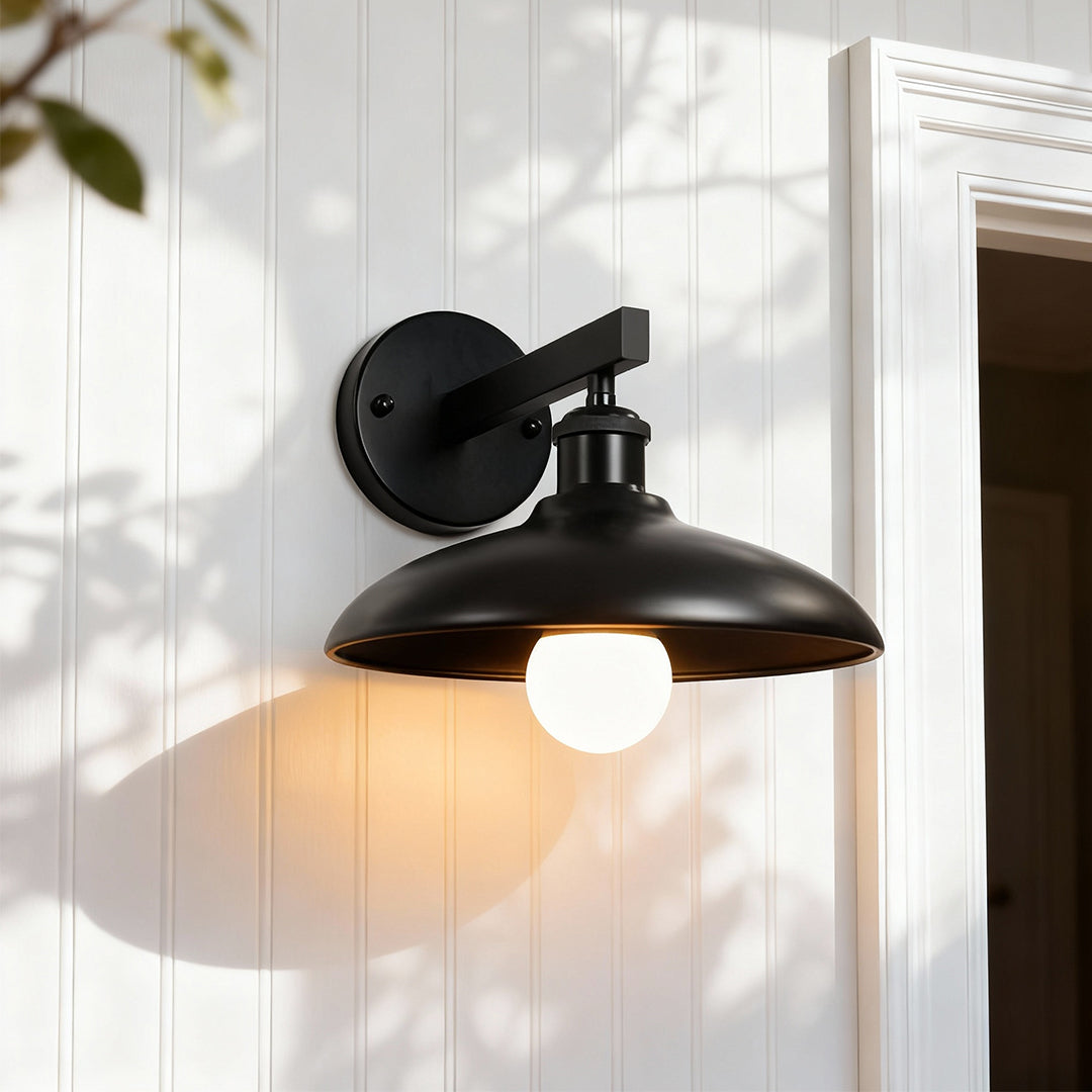 WINDSOR CAST IRON OUTDOOR LED WALL LANTERN