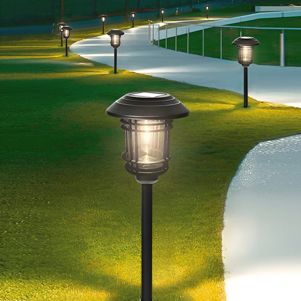 WINCHESTER STAINLESS STEEL SOLAR GARDEN LANTERN