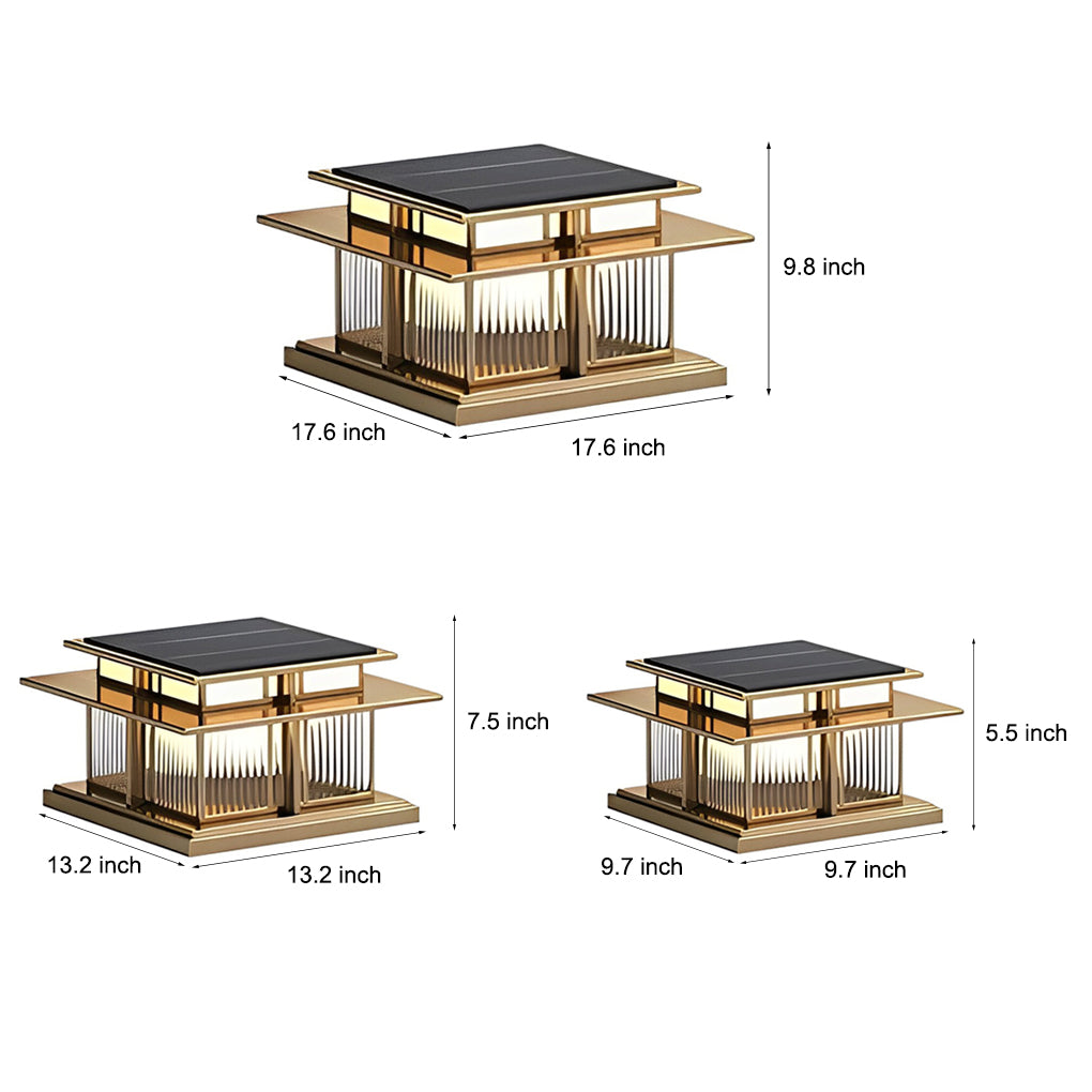 WINTHORPE OUTDOOR LED PILLAR LANTERN WITH WEATHERPROOF DESIGN