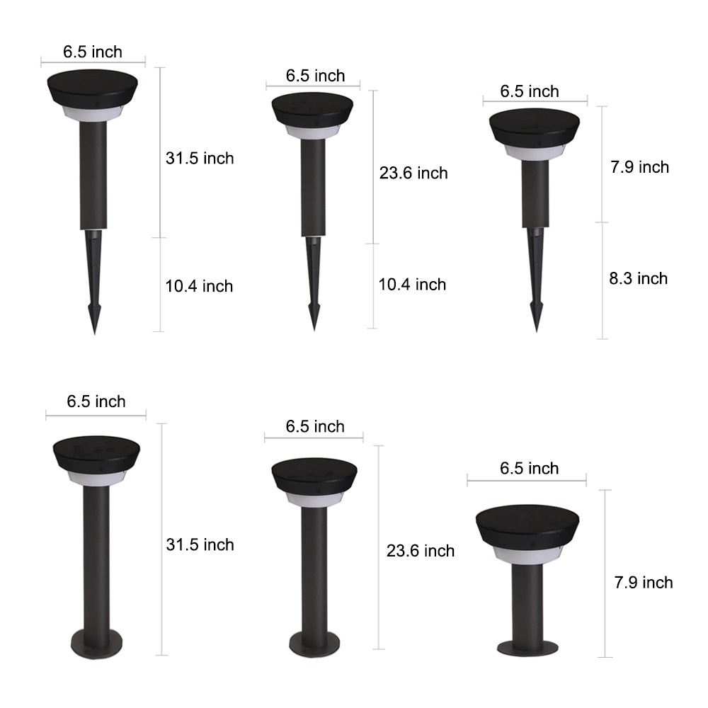 RAVENSCROFT SOLAR GARDEN COLUMNS WITH LUMINOUS GLOW