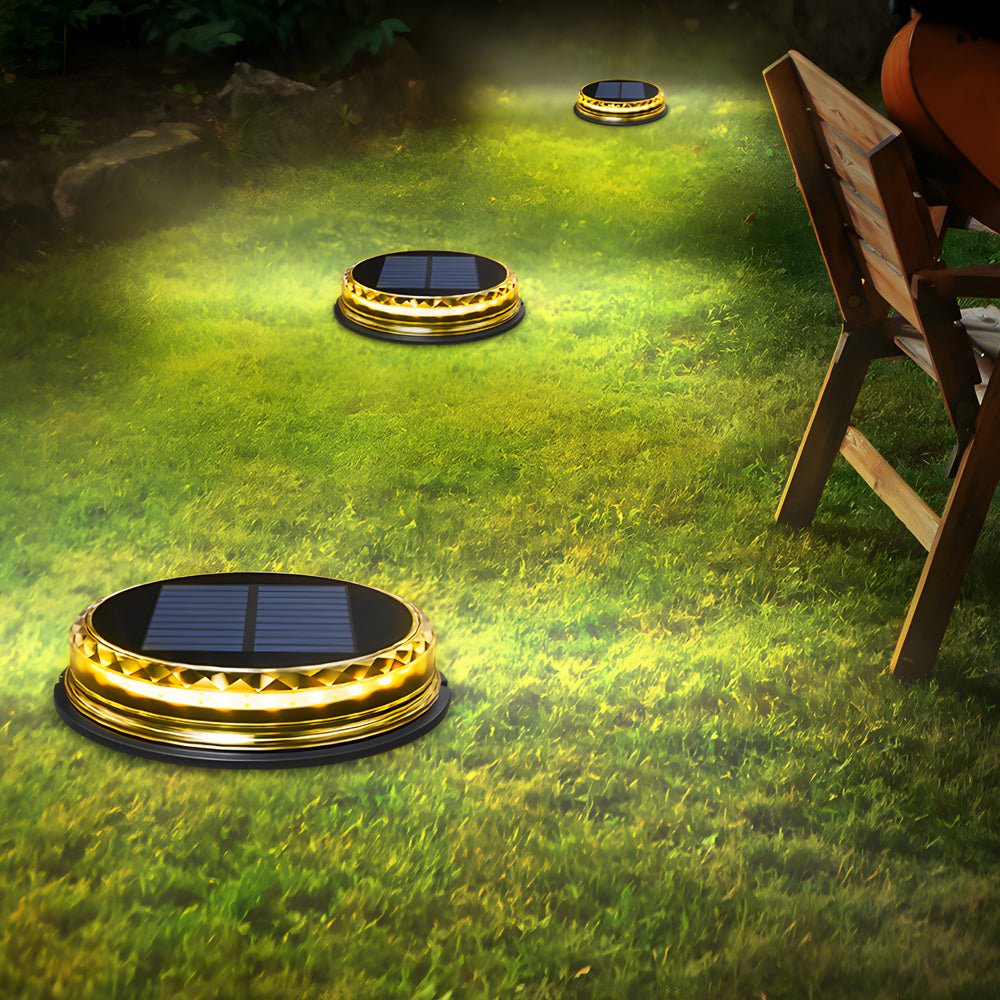 WINDSOR SOLAR GLOW PATH LIGHTS - SET OF FOUR OUTDOOR ILLUMINATORS