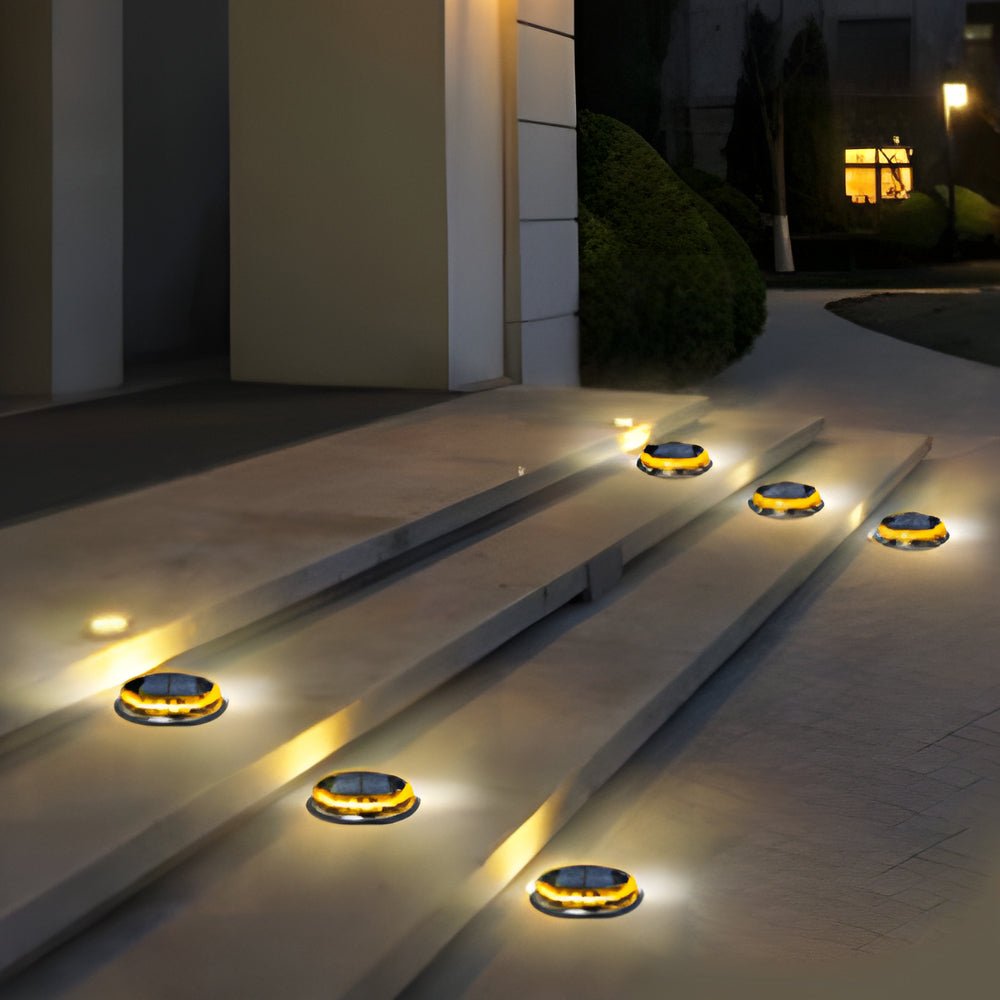 WINDSOR SOLAR GLOW PATH LIGHTS - SET OF FOUR OUTDOOR ILLUMINATORS