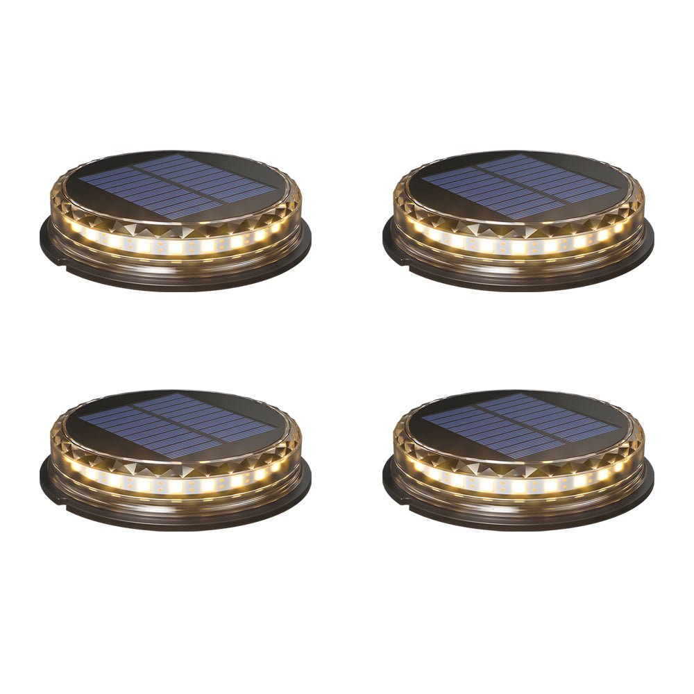 WINDSOR SOLAR GLOW PATH LIGHTS - SET OF FOUR OUTDOOR ILLUMINATORS