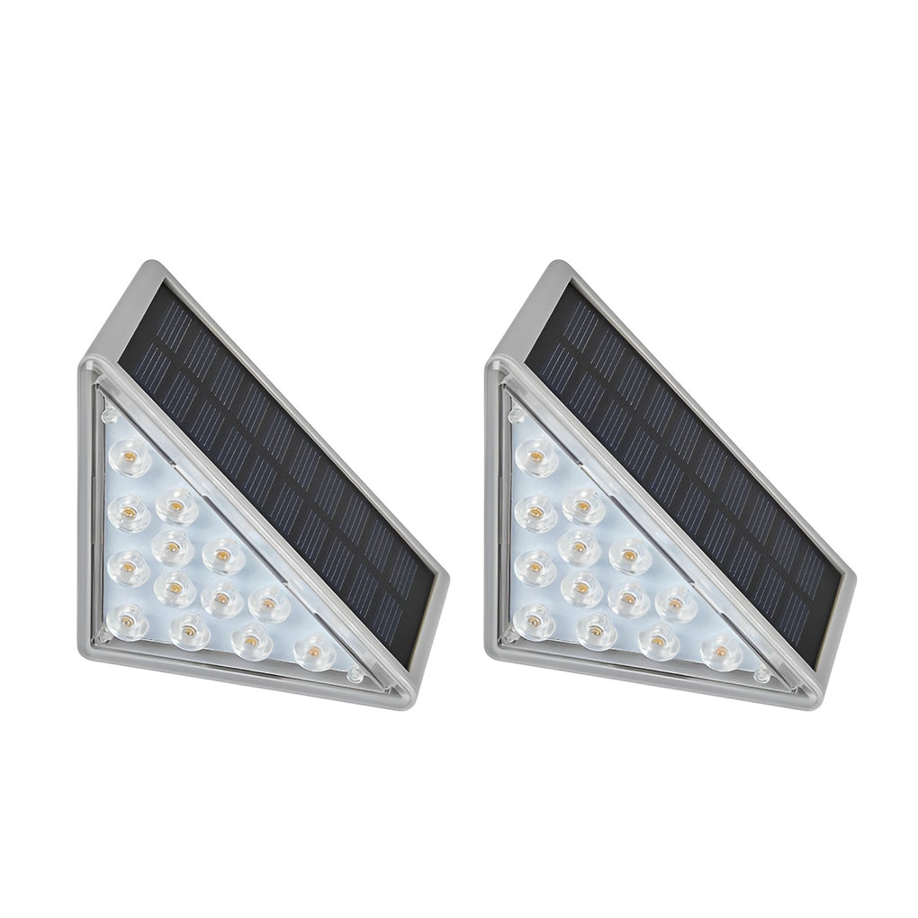 WINDSOR TRIAD OUTDOOR STEP ILLUMINATOR - MODERN WATER-RESISTANT SOLAR LIGHT