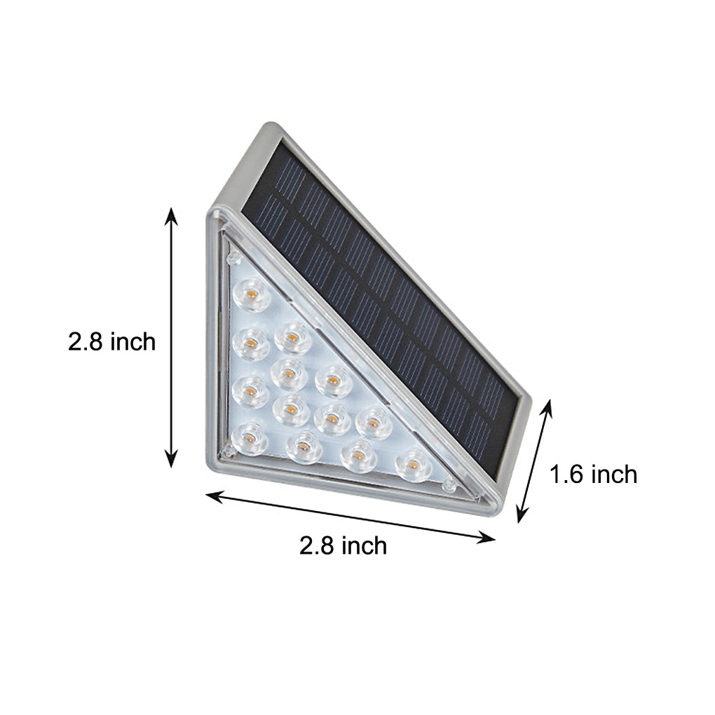 WINDSOR TRIAD OUTDOOR STEP ILLUMINATOR - MODERN WATER-RESISTANT SOLAR LIGHT