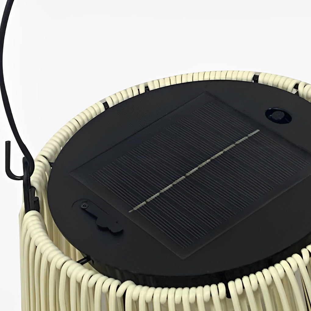 WINDSOR WOVEN SOLAR ROPE LANTERN