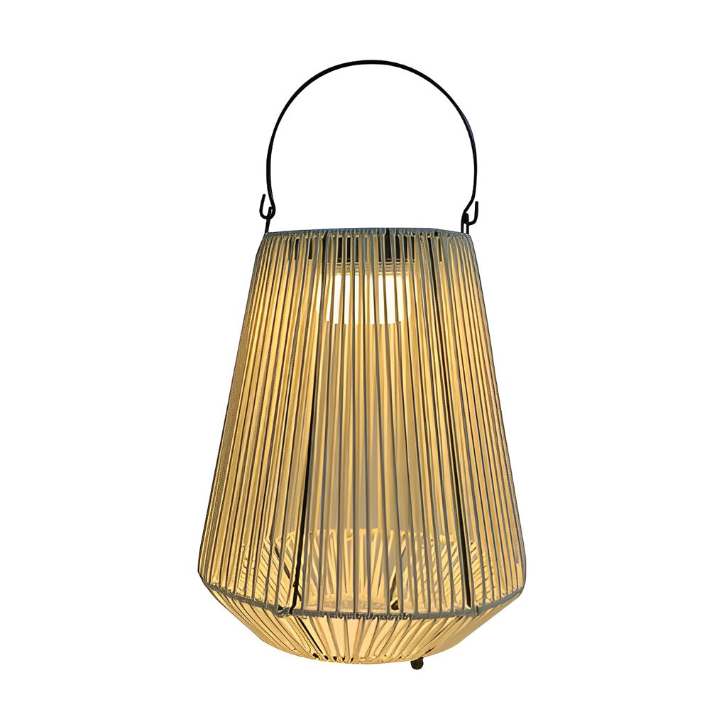 WINDSOR WOVEN SOLAR ROPE LANTERN