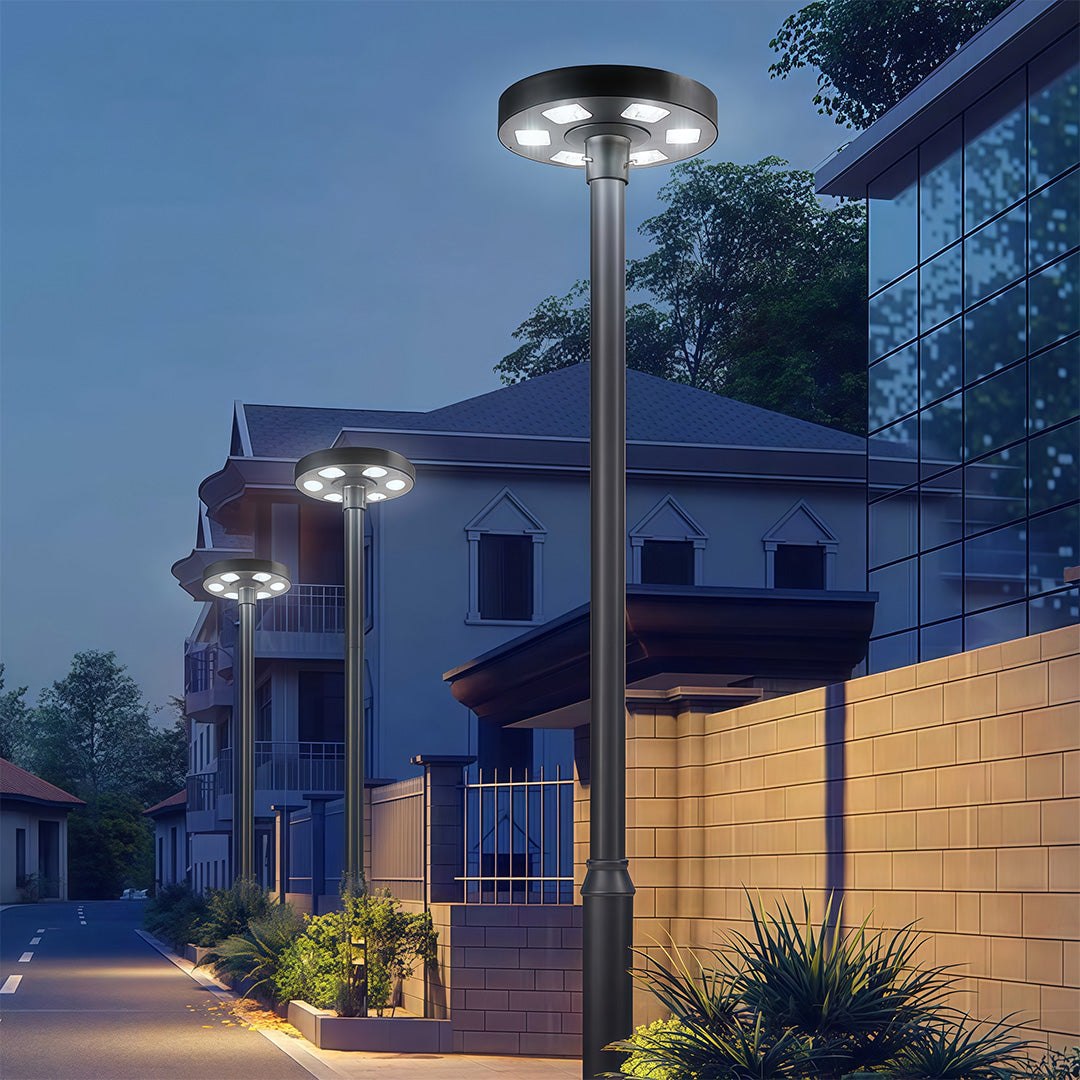WINDSOR SOLAR GARDEN LANTERN POLE LIGHT
