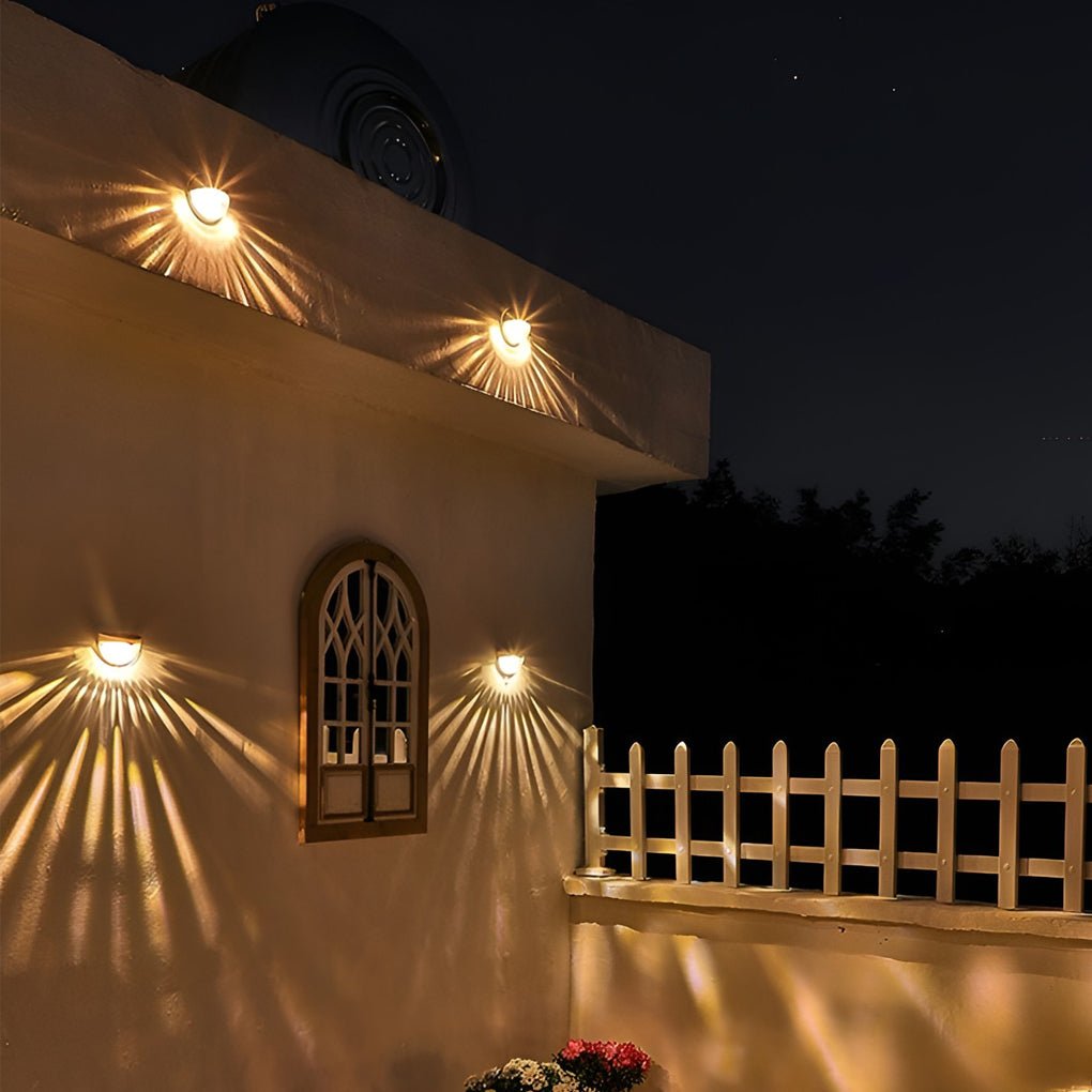 BRIGHTON SOLAR GLOW FENCE LANTERN FOR OUTDOOR GARDENS