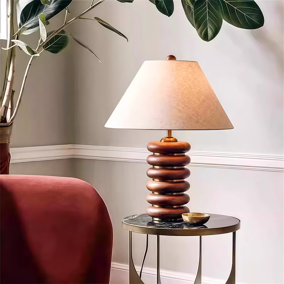 CHARLESTON TWEED SHADE TABLE LANTERN