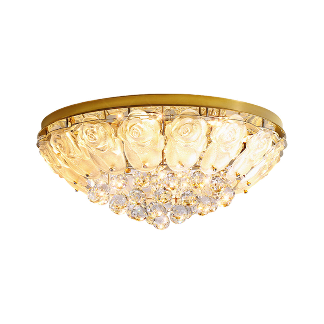 ALDERLEY CRYSTAL FLUSH MOUNT LIGHTING FIXTURE