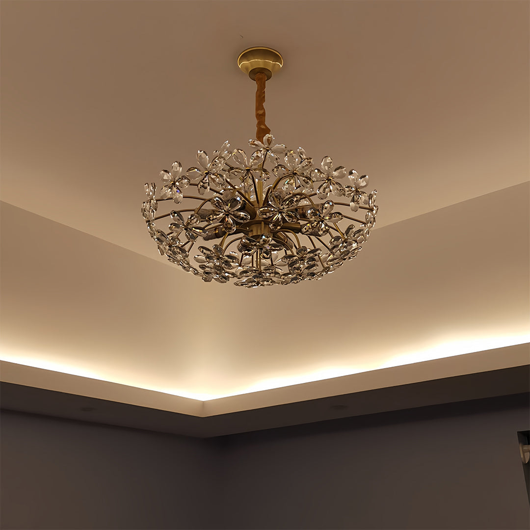 FLORALIS CRYSTAL BLOOM CEILING LANTERN