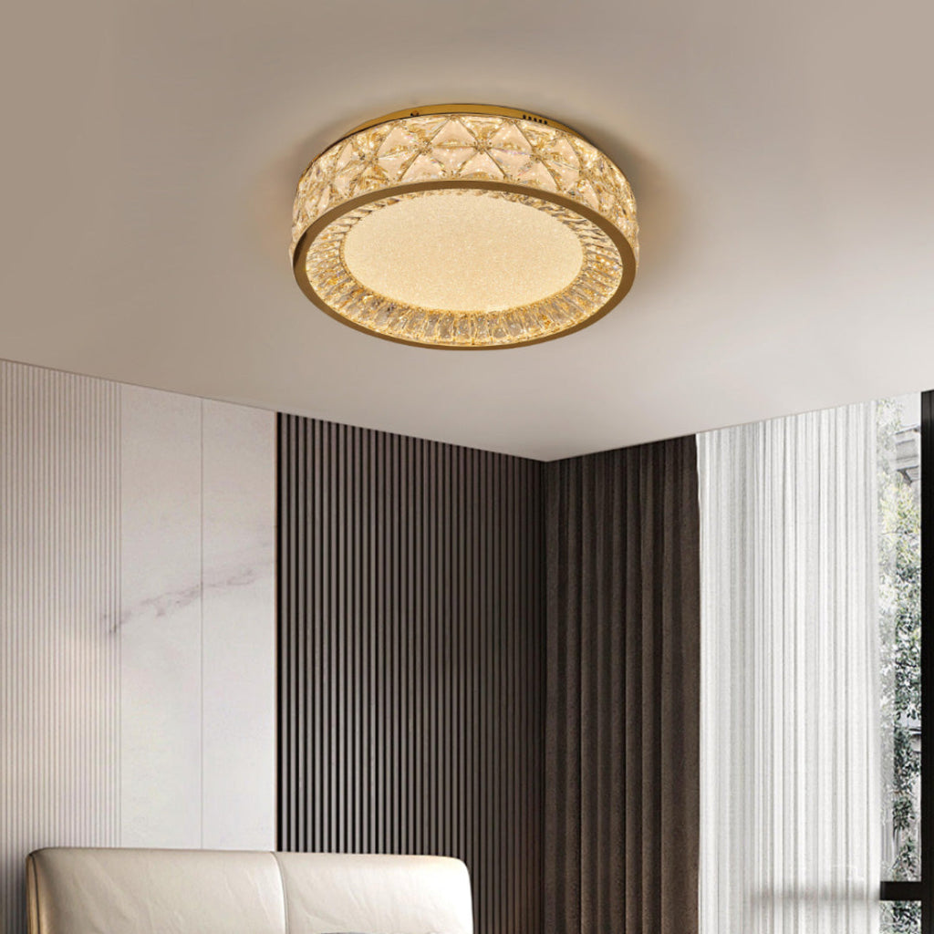 WINDSOR CRYSTAL FRESCO FLUSH LIGHT