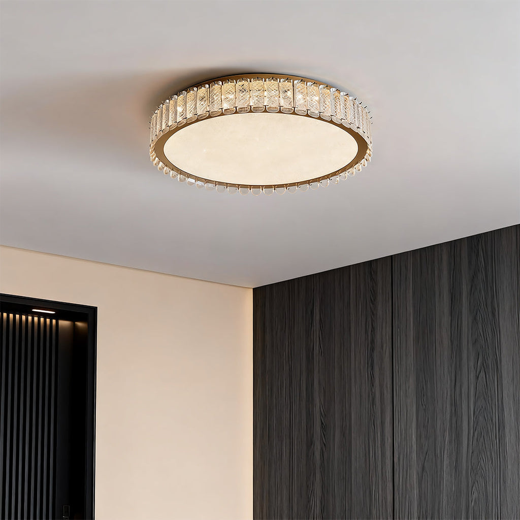 WINDSOR CRYSTAL FLUSH CEILING LIGHT