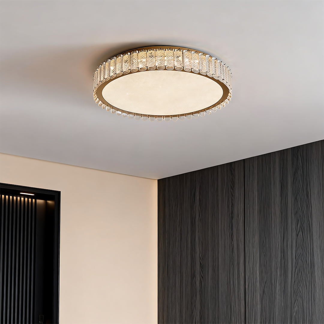 WINDSOR CRYSTAL FLUSH CEILING LIGHT