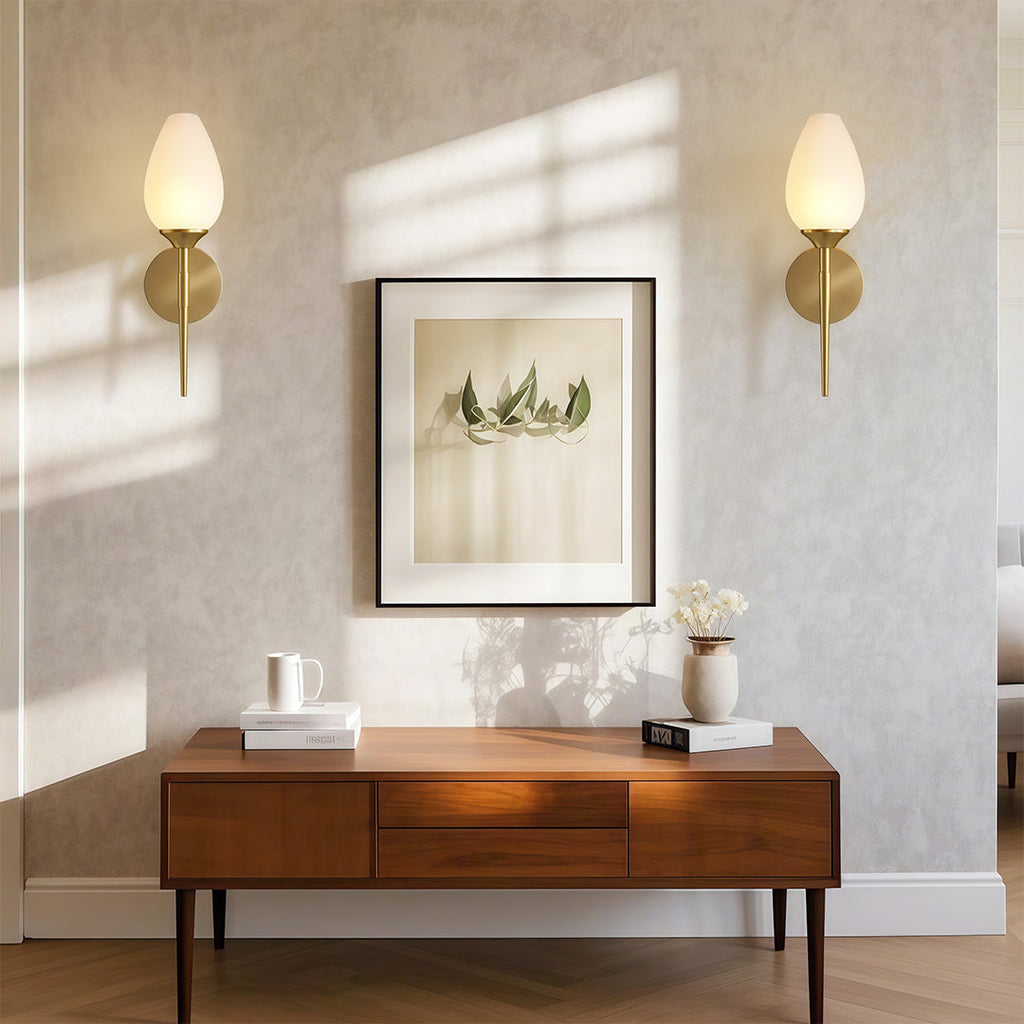 WINTHROP COPPER-CLAD GLASS WALL SCONCE