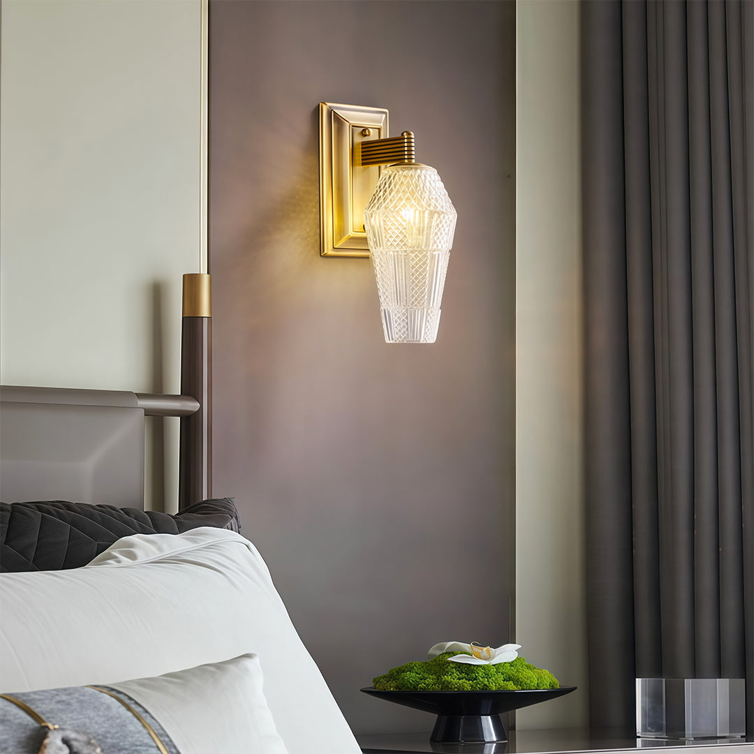 VIOLETTE BRASS FRENCH INSPIRED WALL LANTERN