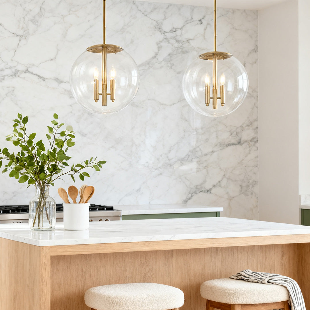 WINDSOR CRYSTAL ORB CEILING LAMP